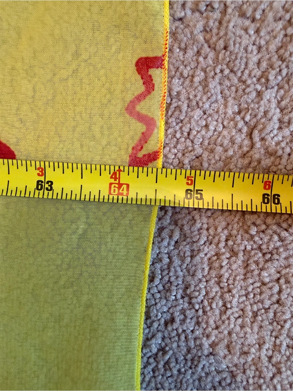 Tropical 🏝️ Yellow & Red Sheer Ocean-Print Sarong wrap w/ Coral & Dolphin Motif - Picture 6 of 6